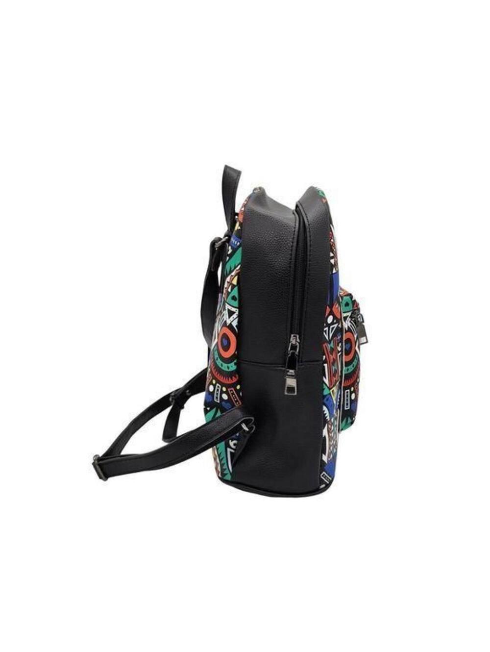 Geometrical African Print Backpack - Picture 5 of 10